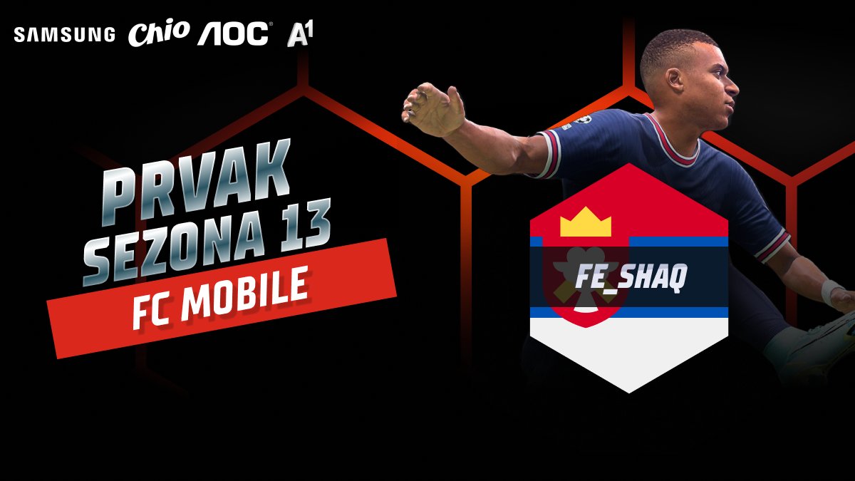 A1 Adria League Season 13 EAFC24 Mobile winner Shaq